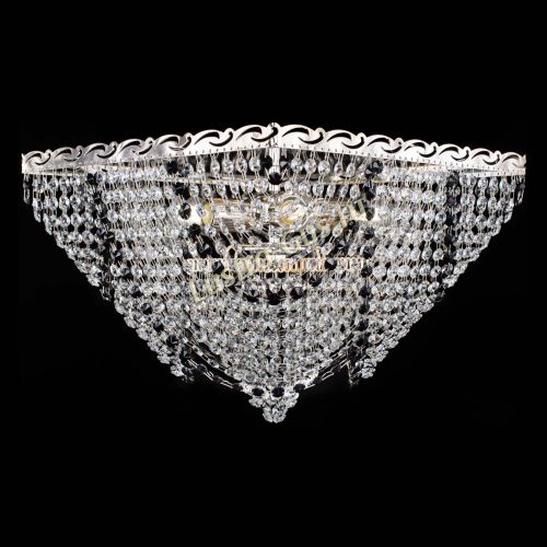 Люстра Квадрат Бриз черная в Магнитогорске Гусь Хрустальный