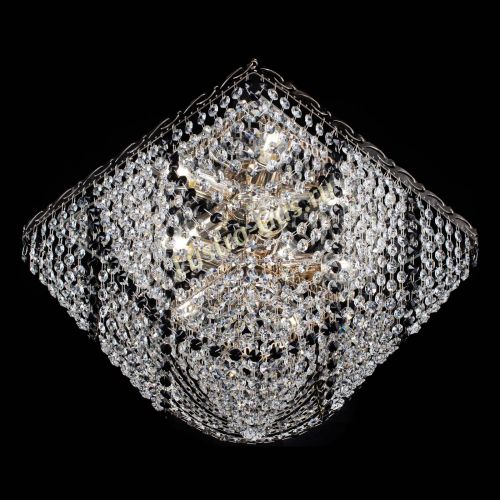 Люстра Квадрат Бриз черная в Магнитогорске Гусь Хрустальный