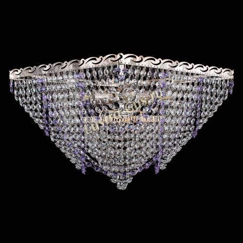 Люстра Квадрат Бриз фиолетовая в Магнитогорске Гусь Хрустальный