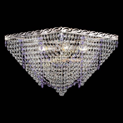 Люстра Квадрат Бриз фиолетовая в Магнитогорске Гусь Хрустальный