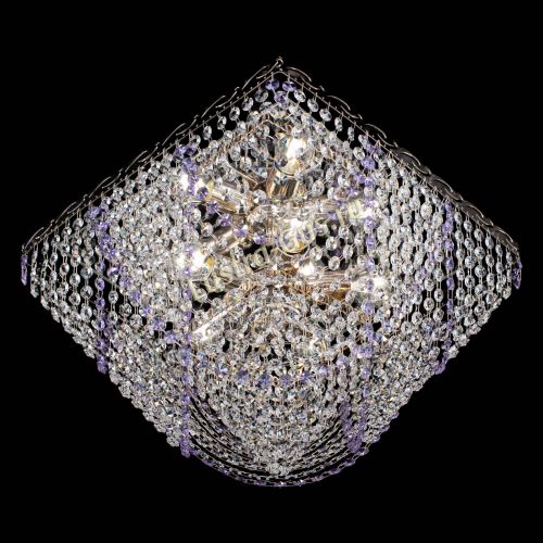 Люстра Квадрат Бриз фиолетовая в Магнитогорске Гусь Хрустальный