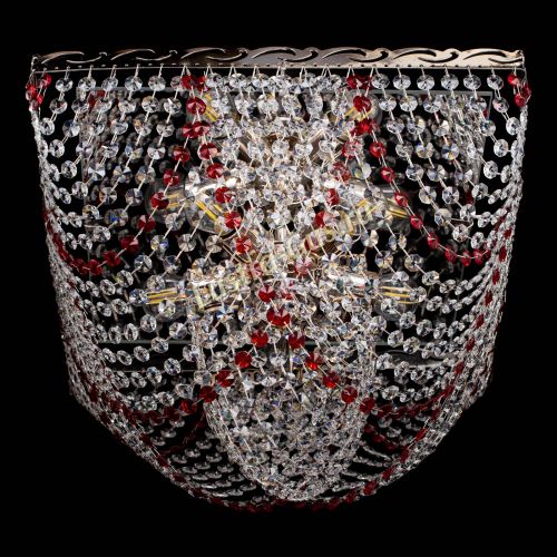 Люстра Квадрат Бриз красная в Магнитогорске Гусь Хрустальный