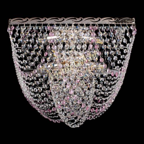 Люстра Квадрат Бриз розовая в Магнитогорске Гусь Хрустальный