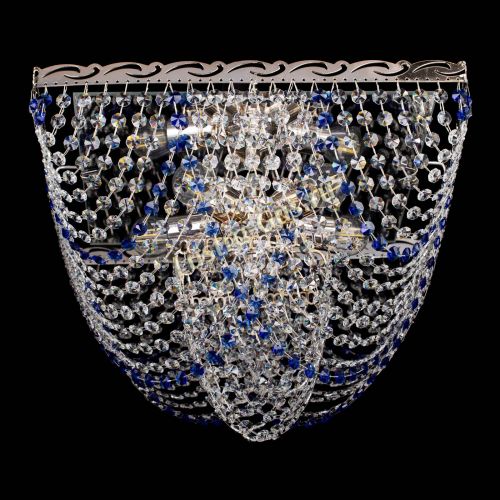 Люстра Квадрат Бриз синяя в Магнитогорске Гусь Хрустальный