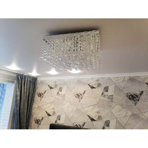 Люстра Квадрат гамма шар 30 мм длинная в Магнитогорске Гусь Хрустальный