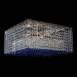  Люстра Квадрат Оптикон синяя