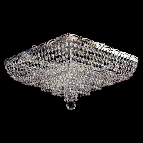 Люстра Квадрат Капель в Магнитогорске Гусь Хрустальный