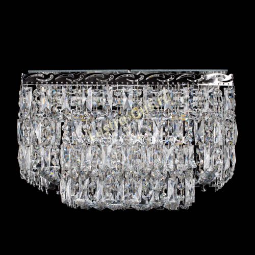 Люстра Квадрат Каскад с пластинками в Магнитогорске Гусь Хрустальный