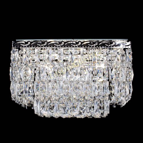 Люстра Квадрат Каскад с пластинками в Магнитогорске Гусь Хрустальный