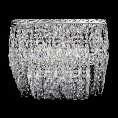 Люстра Квадрат Каскад с пластинками в Магнитогорске Гусь Хрустальный