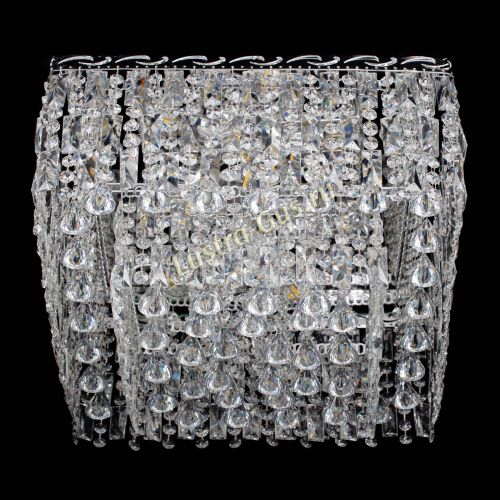 Люстра Квадрат Каскад с пластинками в Магнитогорске Гусь Хрустальный