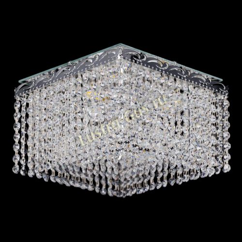 Люстра Квадрат Оптикон 3 лампы в Магнитогорске Гусь Хрустальный