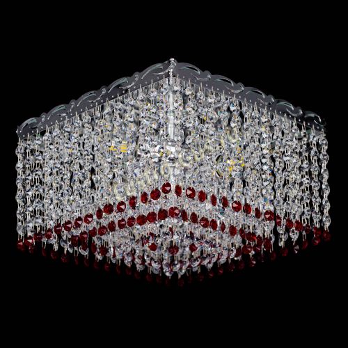 Люстра Квадрат Оптикон красная в Магнитогорске Люстра Квадрат Оптикон красная в Магнитогорске