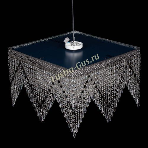 Люстра Квадрат Венеция уголки №5 черная в Магнитогорске Гусь Хрустальный
