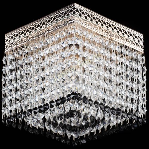 Люстра Квадрат Венеция №1 черная в Магнитогорске Гусь Хрустальный