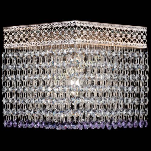 Люстра Квадрат Венеция №1 фиолетовая в Магнитогорске Гусь Хрустальный