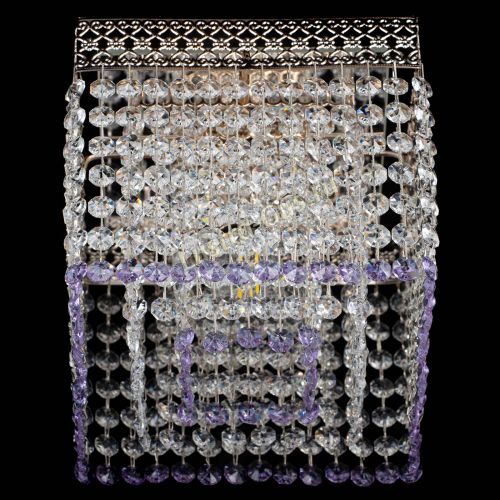 Люстра Квадрат Венеция №1 фиолетовая в Магнитогорске Гусь Хрустальный