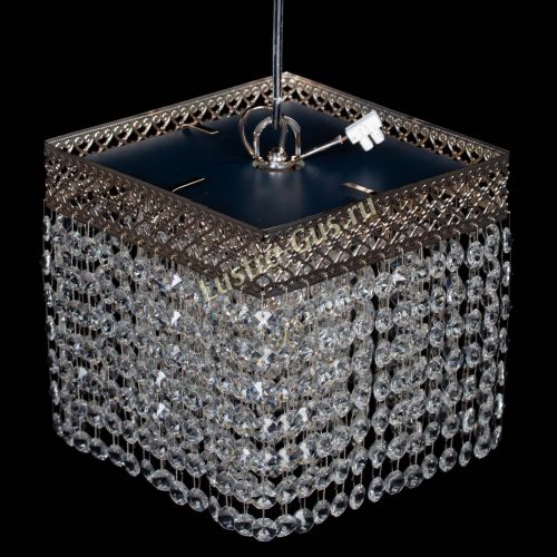 Люстра Квадрат Венеция №1 синяя в Магнитогорске Гусь Хрустальный