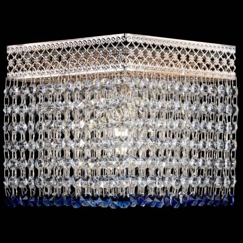 Люстра Квадрат Венеция №1 синяя в Магнитогорске Гусь Хрустальный