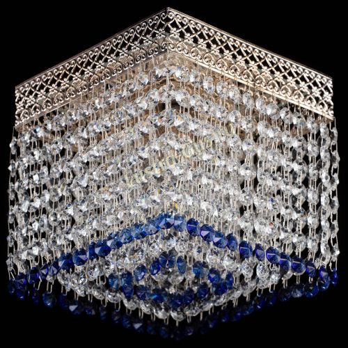 Люстра Квадрат Венеция №1 синяя в Магнитогорске Гусь Хрустальный