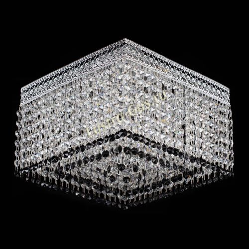 Люстра Квадрат Венеция №3 черная в Магнитогорске Гусь Хрустальный