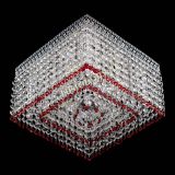 Люстра Квадрат Венеция №3 красная в Магнитогорске Люстра Квадрат Венеция №3 красная в Магнитогорске