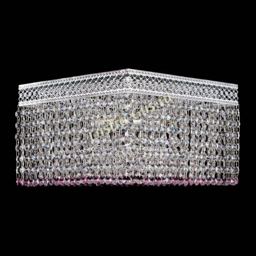 Люстра Квадрат Венеция №3 розовая в Магнитогорске Люстра Квадрат Венеция №3 розовая в Магнитогорске