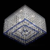 Люстра Квадрат Венеция №3 синяя в Магнитогорске