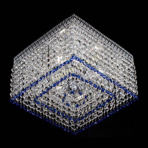 Люстра Квадрат Венеция №3 синяя в Магнитогорске Гусь Хрустальный