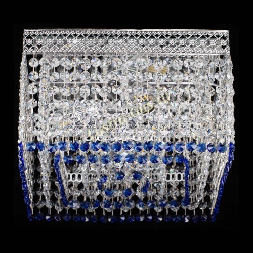 Люстра Квадрат Венеция №3 синяя в Магнитогорске Гусь Хрустальный