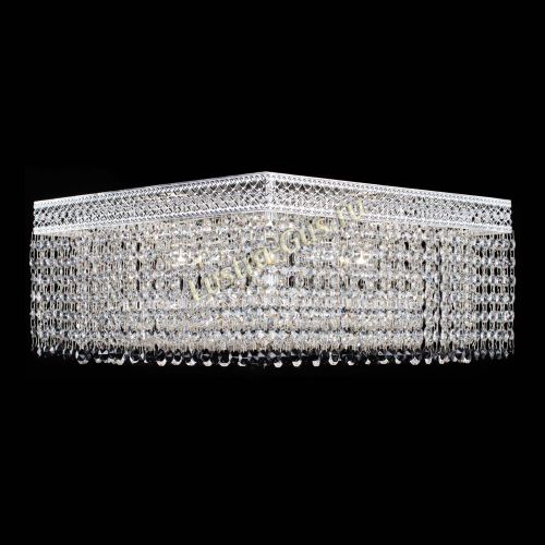 Люстра Квадрат Венеция №5 черная в Магнитогорске Гусь Хрустальный