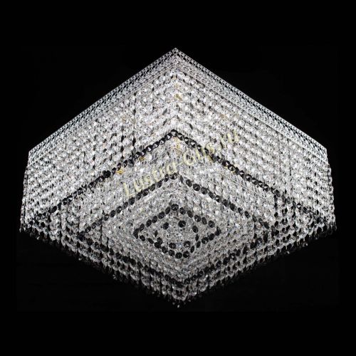 Люстра Квадрат Венеция №5 черная в Магнитогорске Гусь Хрустальный