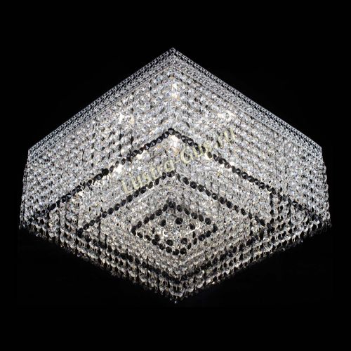 Люстра Квадрат Венеция №5 черная в Магнитогорске Гусь Хрустальный