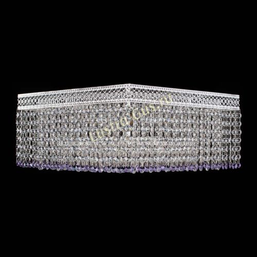 Люстра Квадрат Венеция №5 фиолетовая в Магнитогорске Гусь Хрустальный