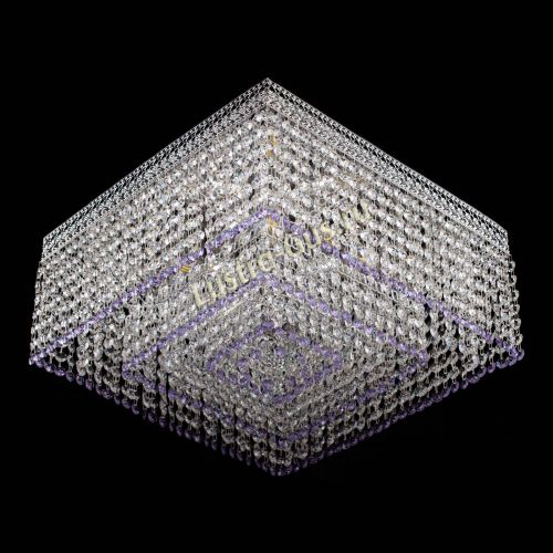 Люстра Квадрат Венеция №5 фиолетовая в Магнитогорске Гусь Хрустальный