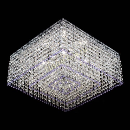 Люстра Квадрат Венеция №5 фиолетовая в Магнитогорске Гусь Хрустальный