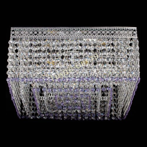 Люстра Квадрат Венеция №5 фиолетовая в Магнитогорске Гусь Хрустальный