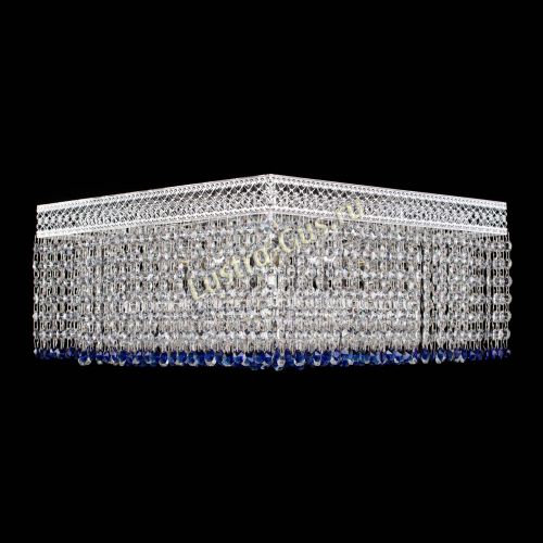 Люстра Квадрат Венеция №5 синяя в Магнитогорске Гусь Хрустальный