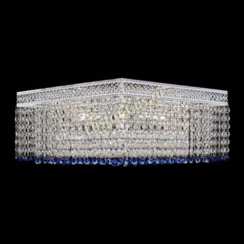 Люстра Квадрат Венеция №5 синяя в Магнитогорске Гусь Хрустальный