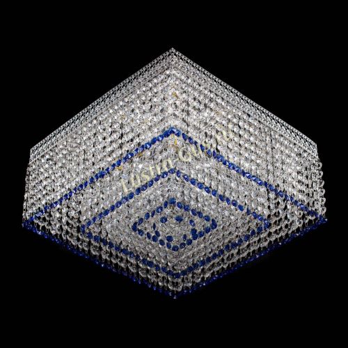 Люстра Квадрат Венеция №5 синяя в Магнитогорске Гусь Хрустальный