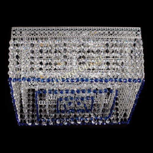 Люстра Квадрат Венеция №5 синяя в Магнитогорске Гусь Хрустальный