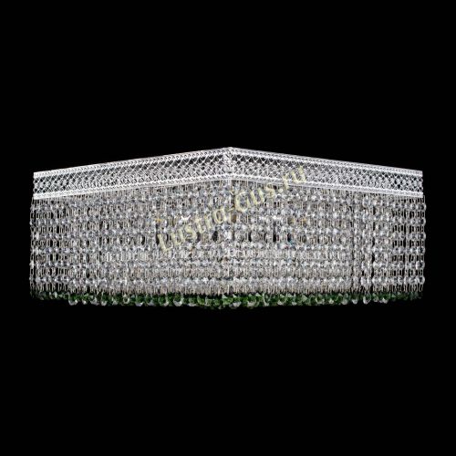 Люстра Квадрат Венеция №5 зеленая в Магнитогорске Гусь Хрустальный