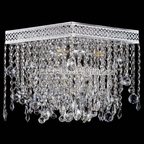 Люстра Квадрат Венеция капель №3 в Магнитогорске Гусь Хрустальный