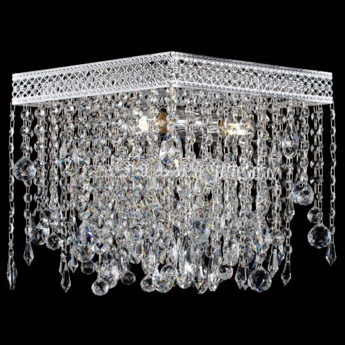 Люстра Квадрат Венеция капель №3 в Магнитогорске Гусь Хрустальный