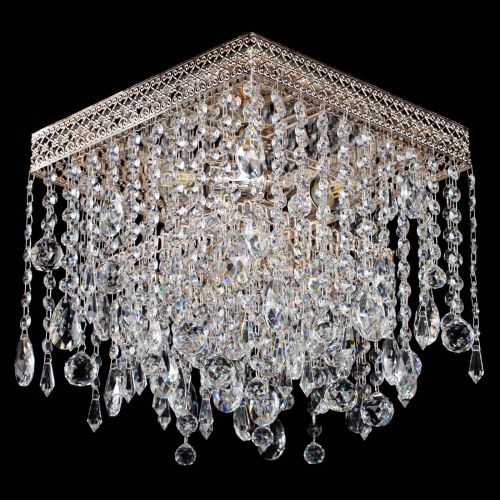 Люстра Квадрат Венеция капель №3 в Магнитогорске Гусь Хрустальный