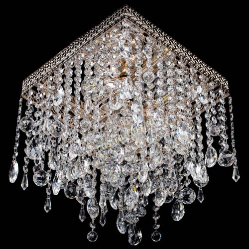 Люстра Квадрат Венеция капель №3 в Магнитогорске Гусь Хрустальный