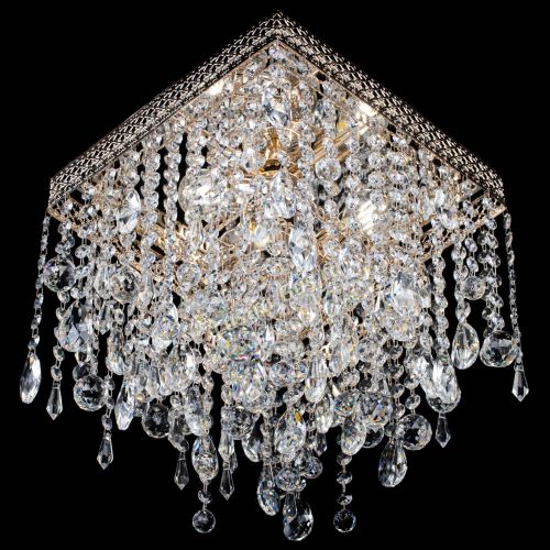 Люстра Квадрат Венеция капель №3 в Магнитогорске Гусь Хрустальный