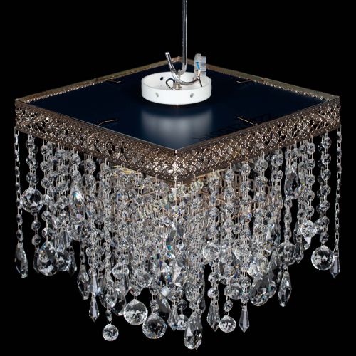 Люстра Квадрат Венеция капель №3 в Магнитогорске Гусь Хрустальный