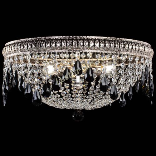 Люстра Лацио №5 журавлик черная в Магнитогорске Гусь Хрустальный