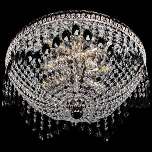 Люстра Лацио №5 журавлик черная в Магнитогорске Гусь Хрустальный